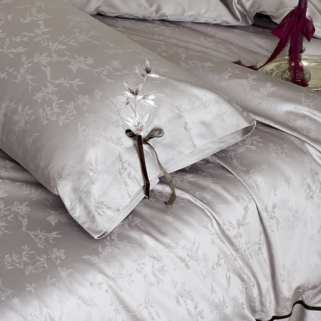 Maison Sylva Héritage - Luxury Botanical Jacquard Four-Piece Bedding Set Berriscent
