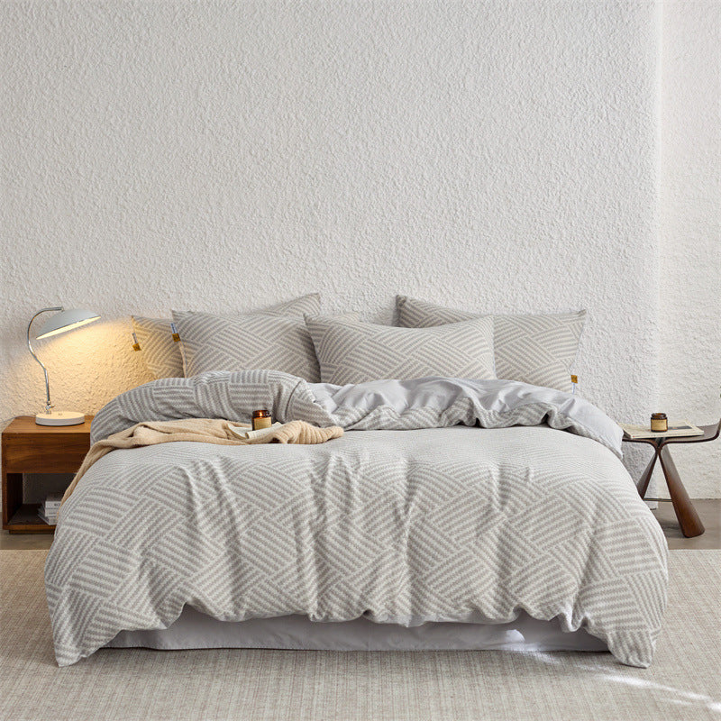 The Parquet Weave | 40s Double-Jacquard Cotton Bed Linen