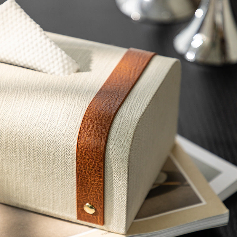 Harrington Textile & Microfiber Leather Tissue Case Berriscent
