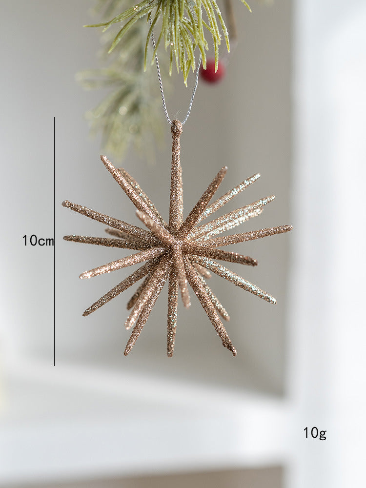 Starlight Symphony – Set of 5 Starburst Christmas Ornaments Berriscent