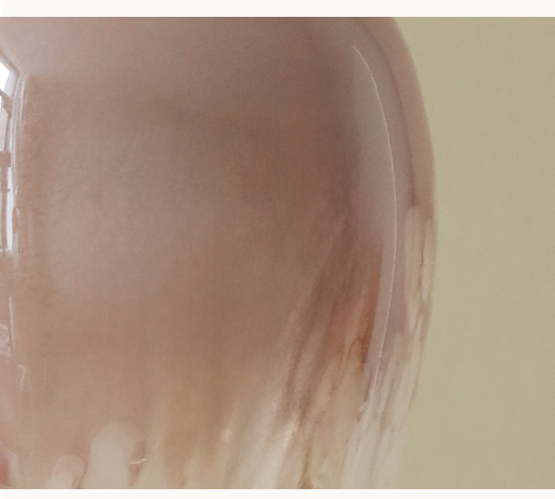 Rosy Bloom Hand-Blown Glass Vase