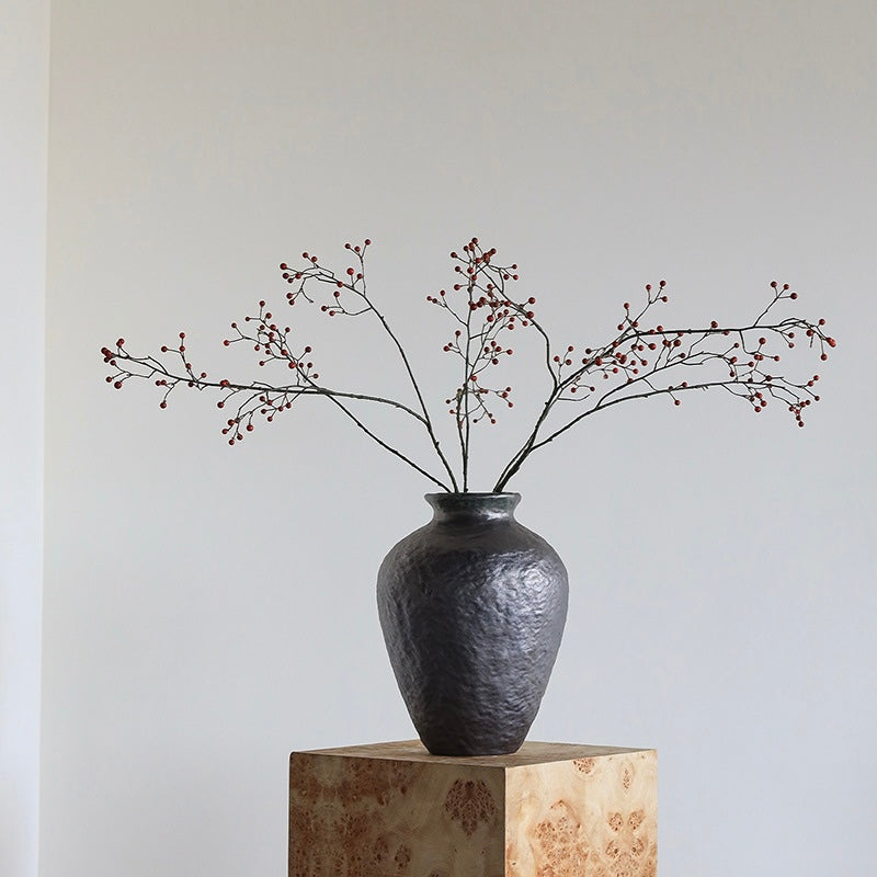 Obsidian Sculpture Vase Collection Berriscent