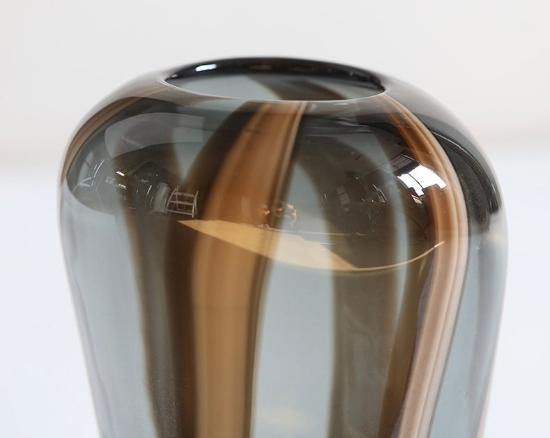 Cascade Smoke Striped Glass Vase Collection Berriscent
