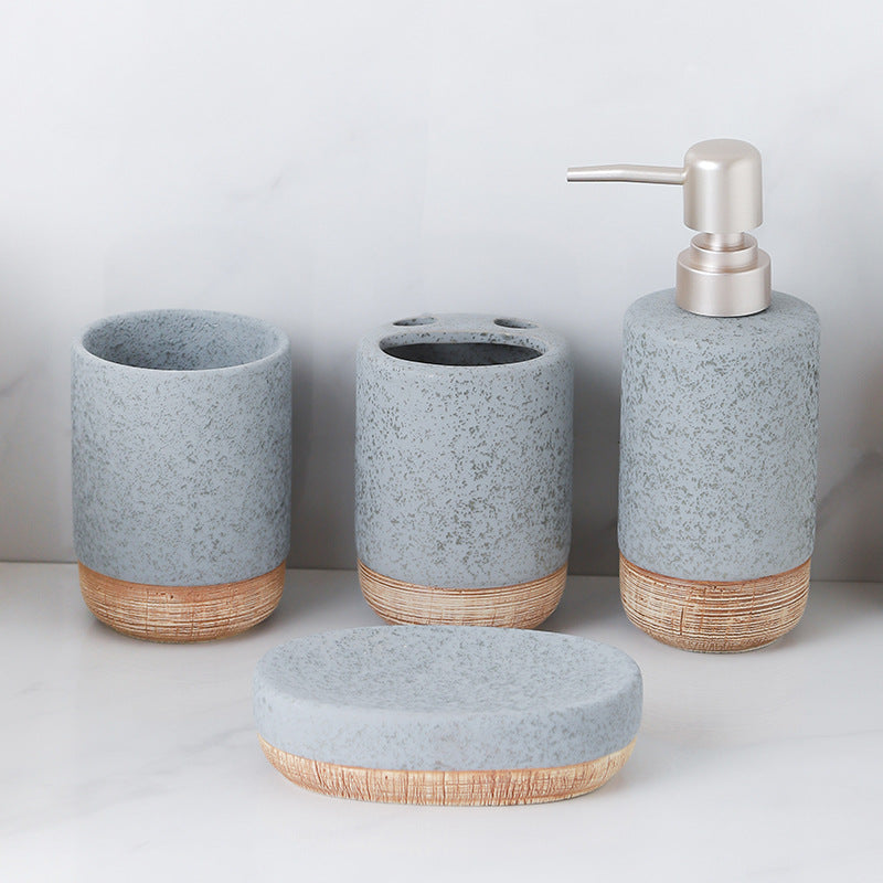 Urban Calm Ceramic Bathroom Set Berriscent