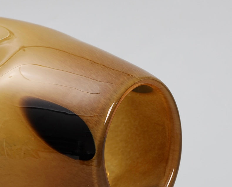 Amber Eclipse Art Glass Vase Berriscent