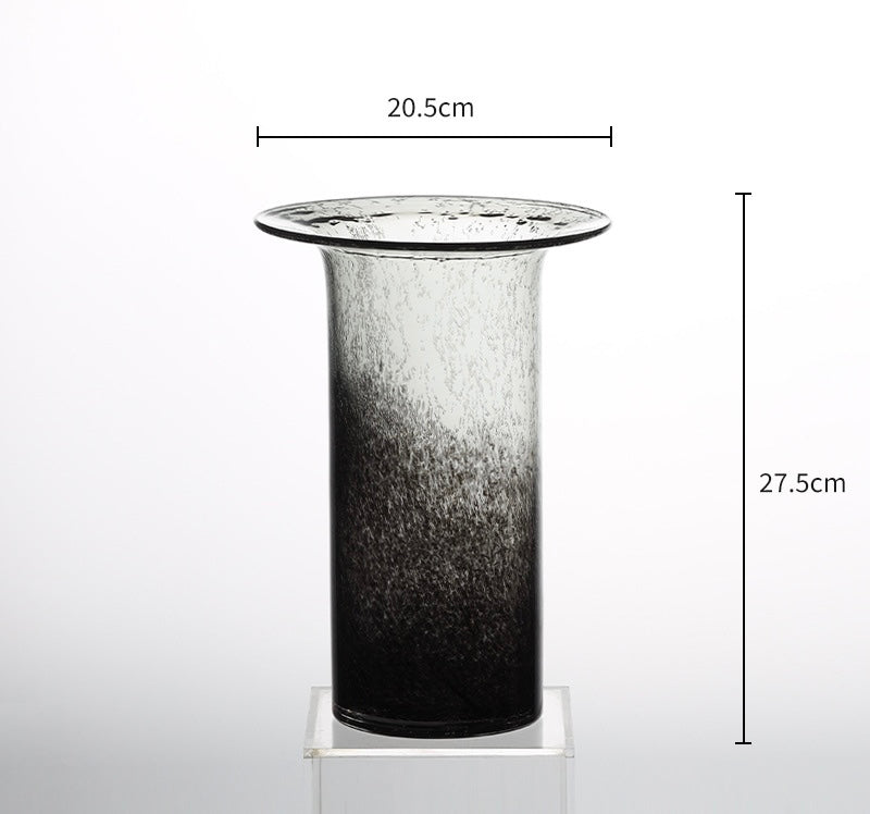 Smoky Gradient Art Glass Vase Berriscent