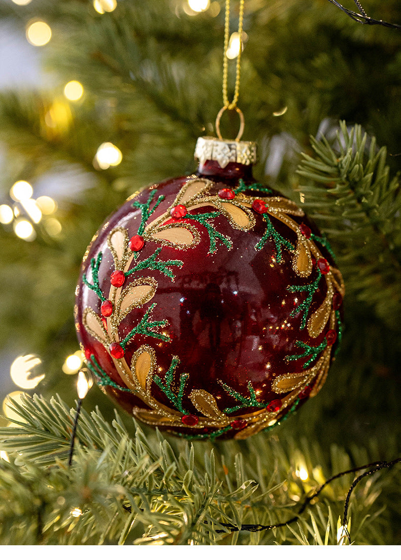 Luxury Christmas Glass Baubles Set