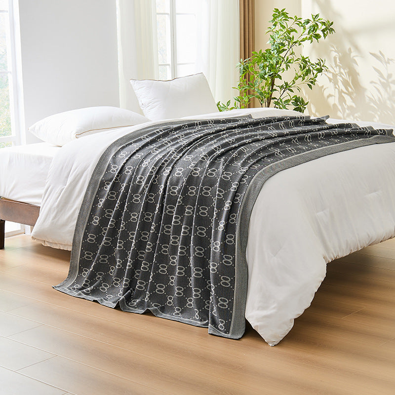Eterna Noir Patterned Throw Berriscent