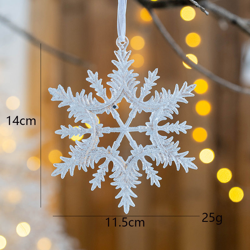 Deluxe Snowflake Christmas Ornaments Set – 10 Pieces Assorted Sizes & Designs Berriscent