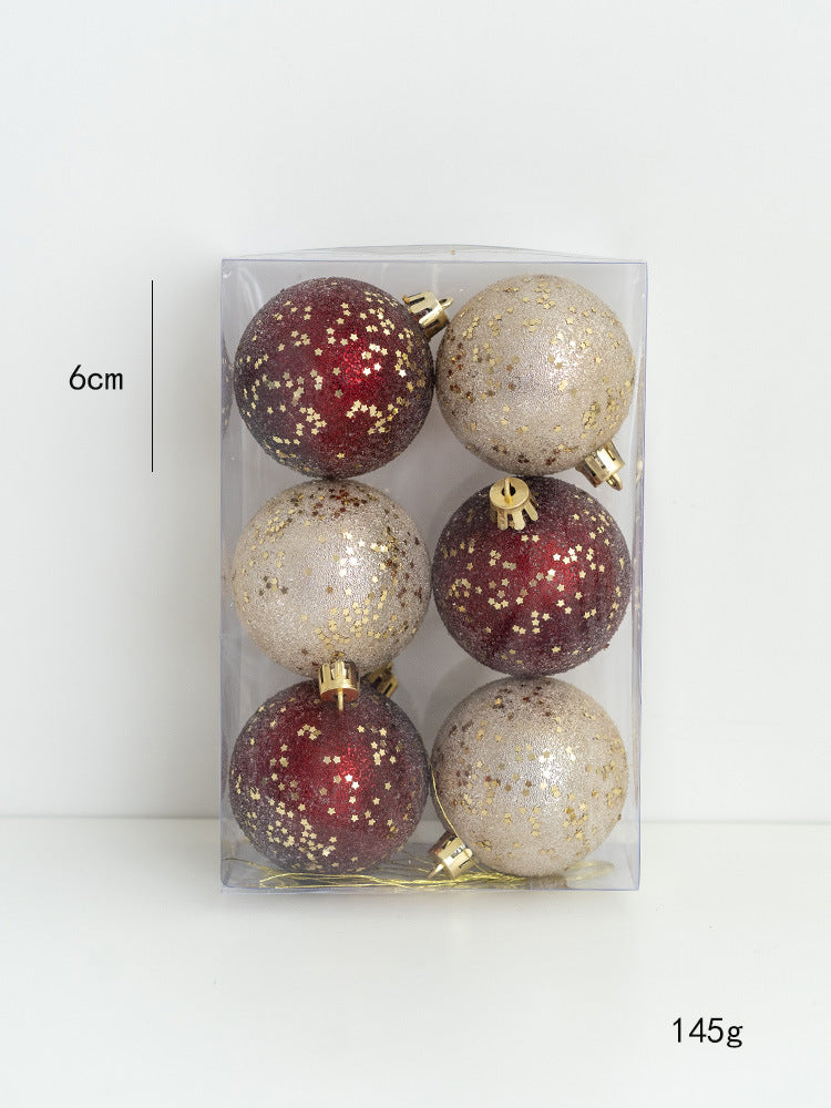 Luxurious Velvet & Glitter Christmas Ornaments Set