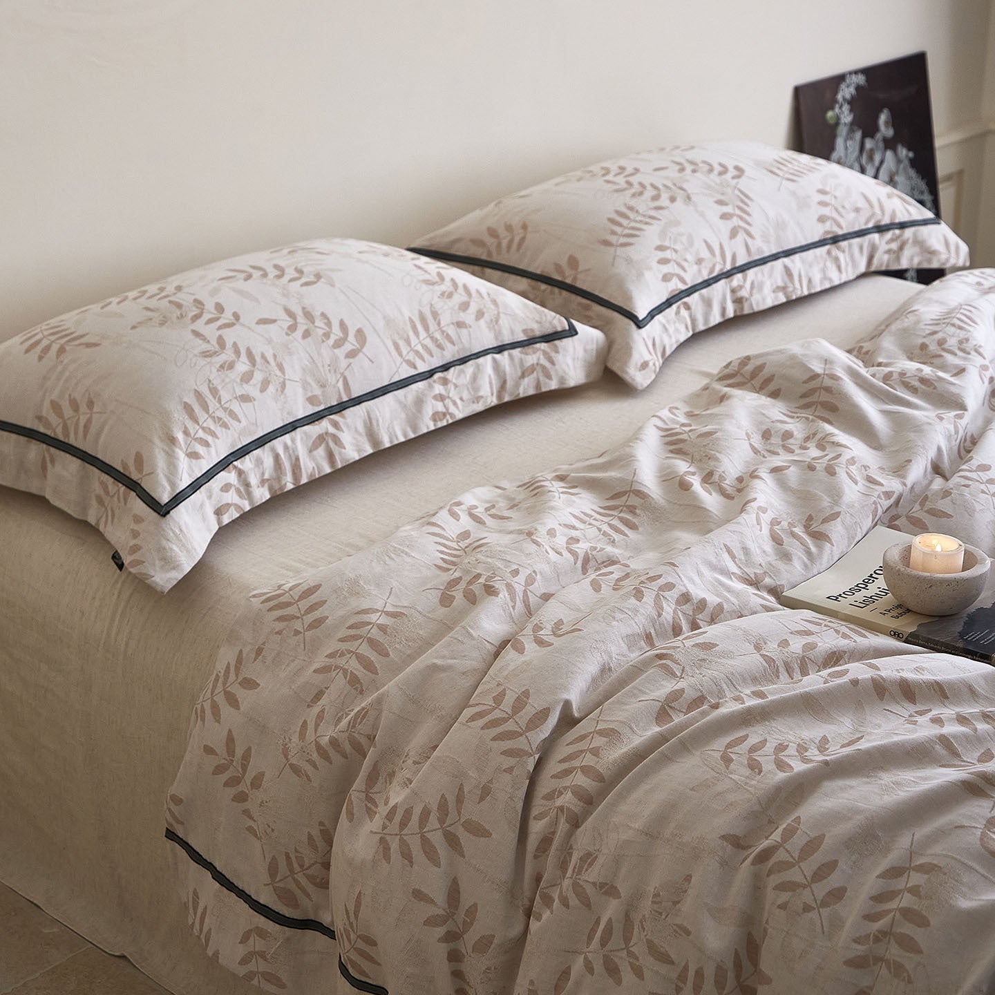Atelier Jacquard Cotton & Linen Bedding Set Berriscent