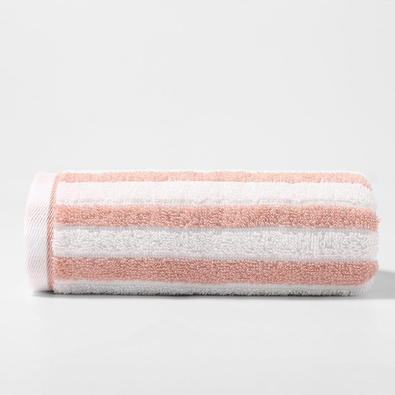 Pastel Stripe Cotton Towel – Softness Meets Everyday Elegance Berriscent