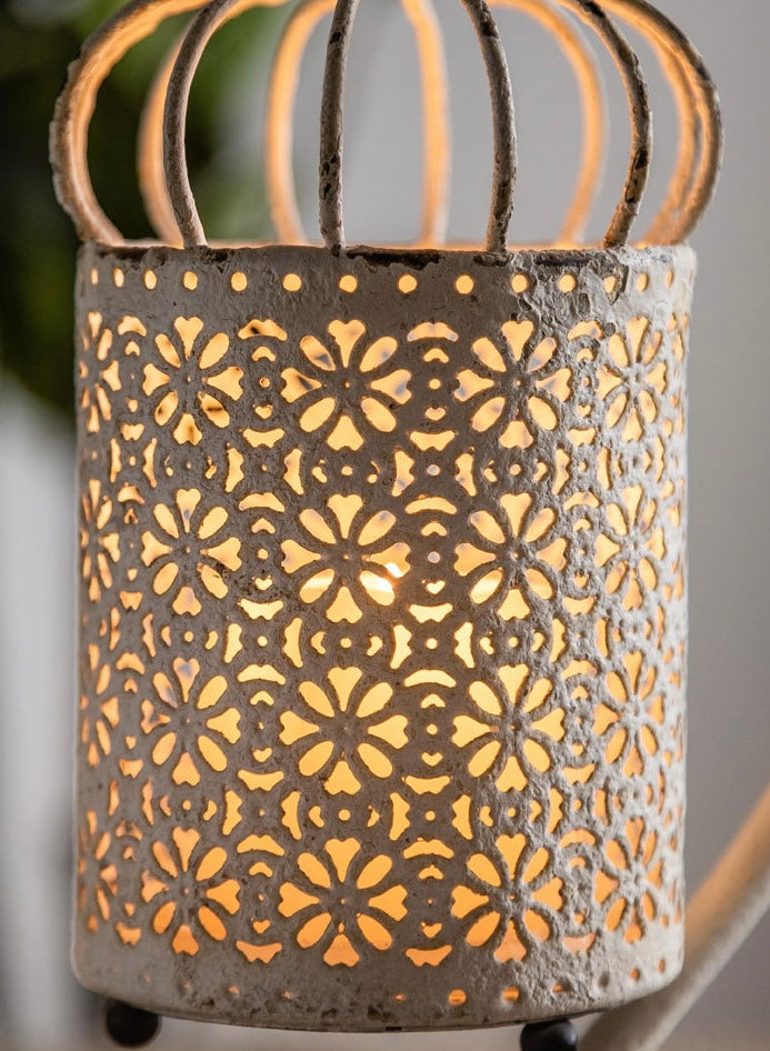 Vintage Scroll Lantern Stand Berriscent