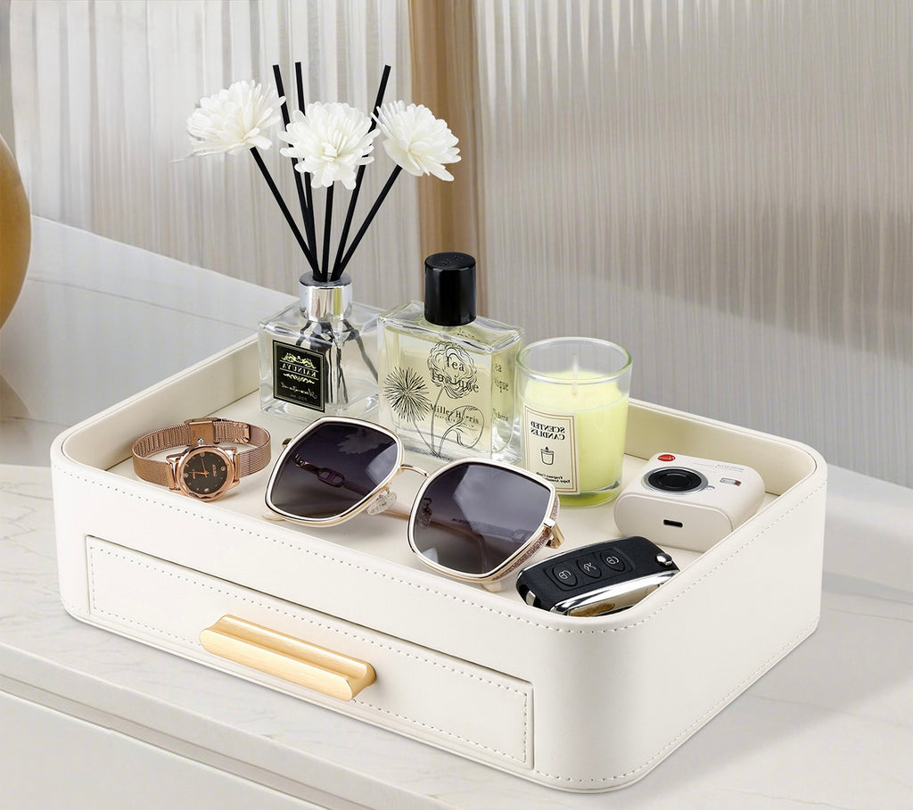 Drawer Tray Organizer with Gold Handle Berriscent
