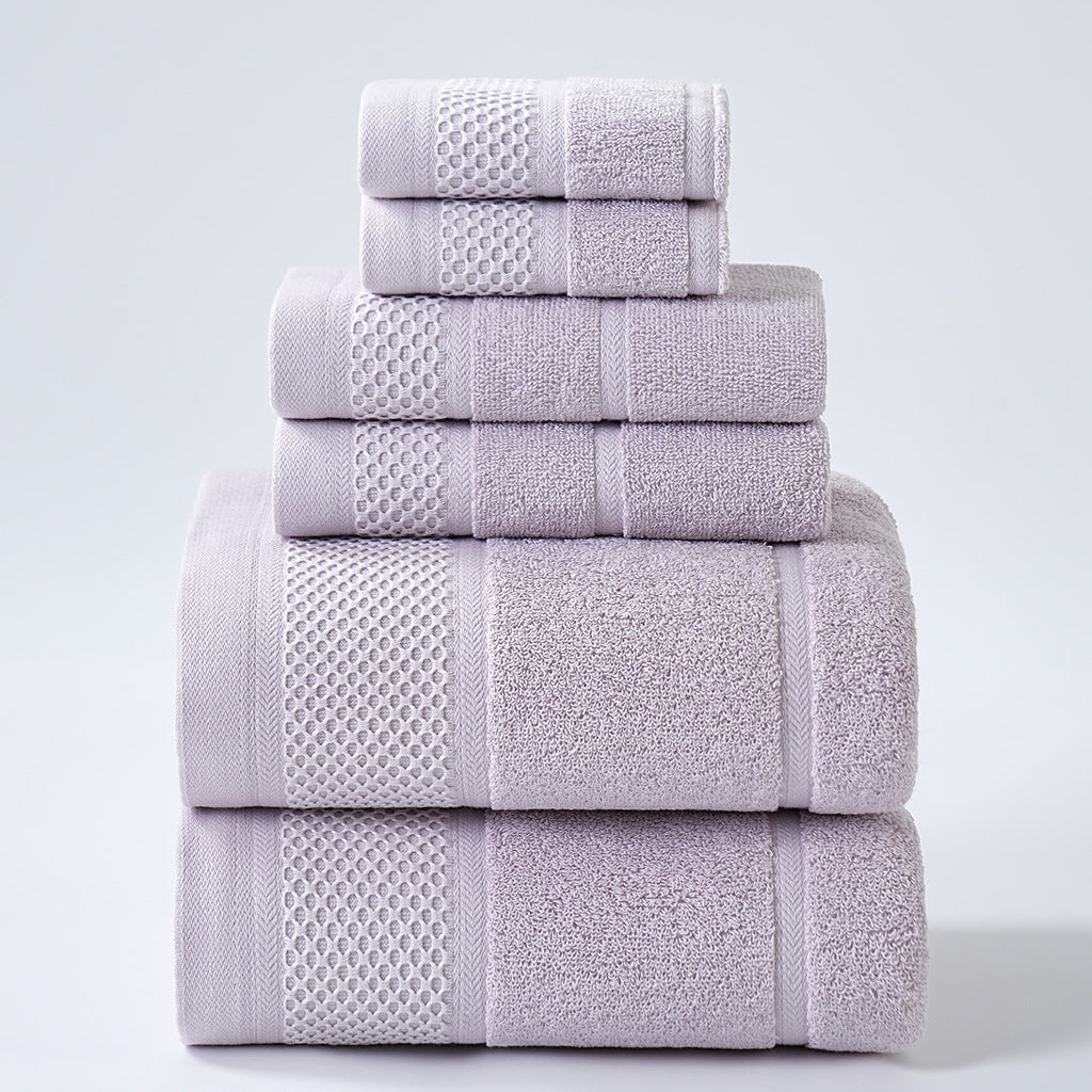 Ethereal Weave Towel Set – 6 Pieces, 100% Cotton Berriscent