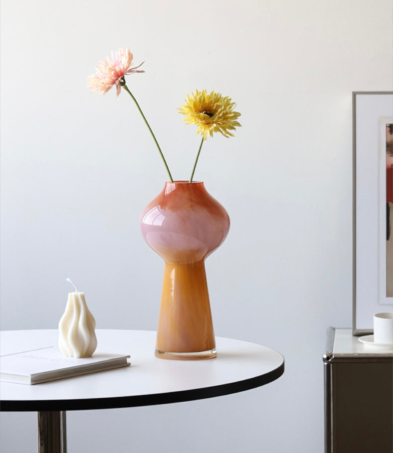Aurora Blush Pedestal Vase Berriscent