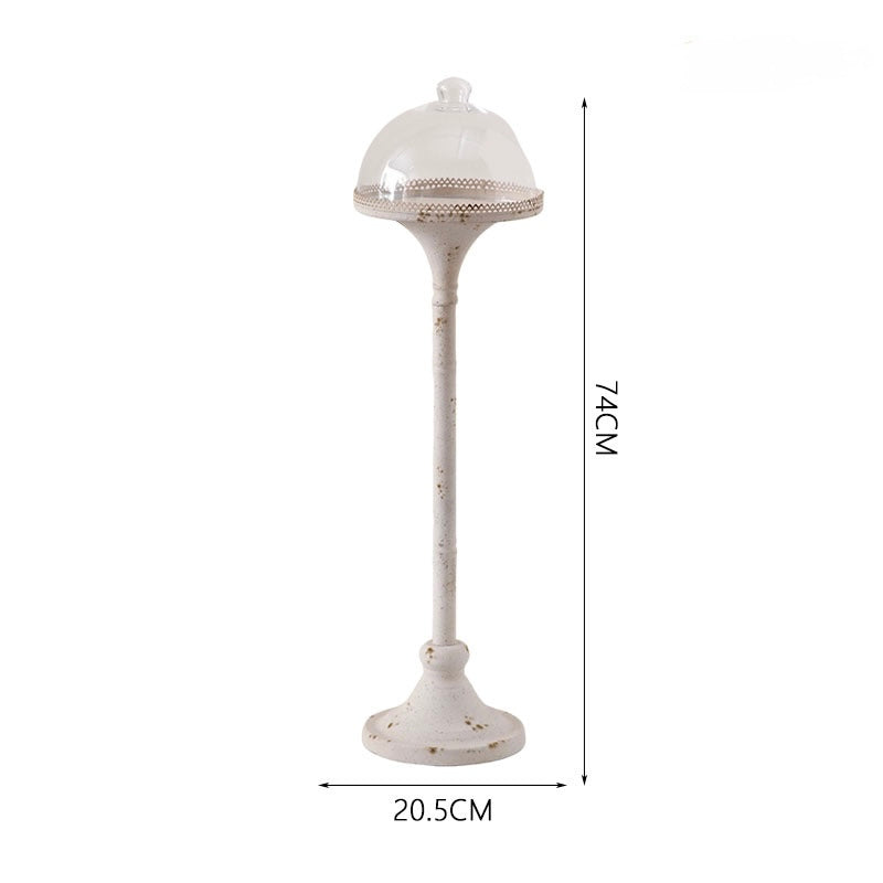 Vintage Glass Dome Pedestal Stand – Handcrafted Display Berriscent