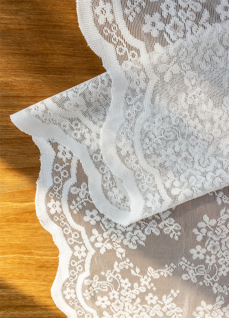 Ethereal Bloom Lace Tablecloth Berriscent