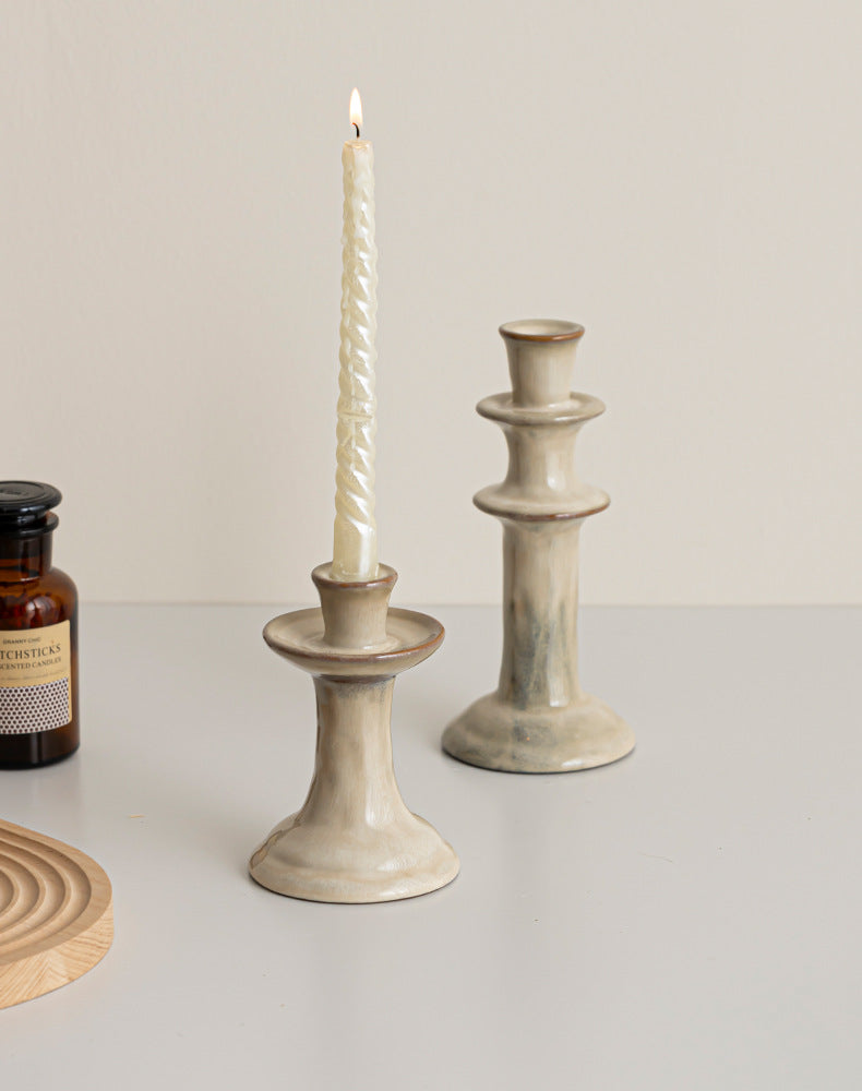 Sculpted Harmony Ceramic Candle Holder Berriscent