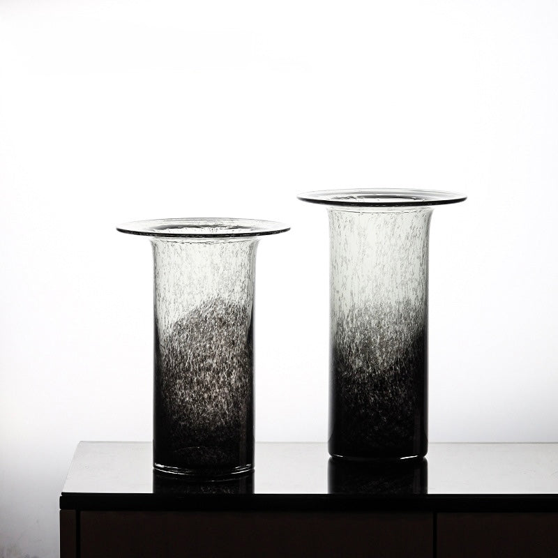Smoky Gradient Art Glass Vase Berriscent