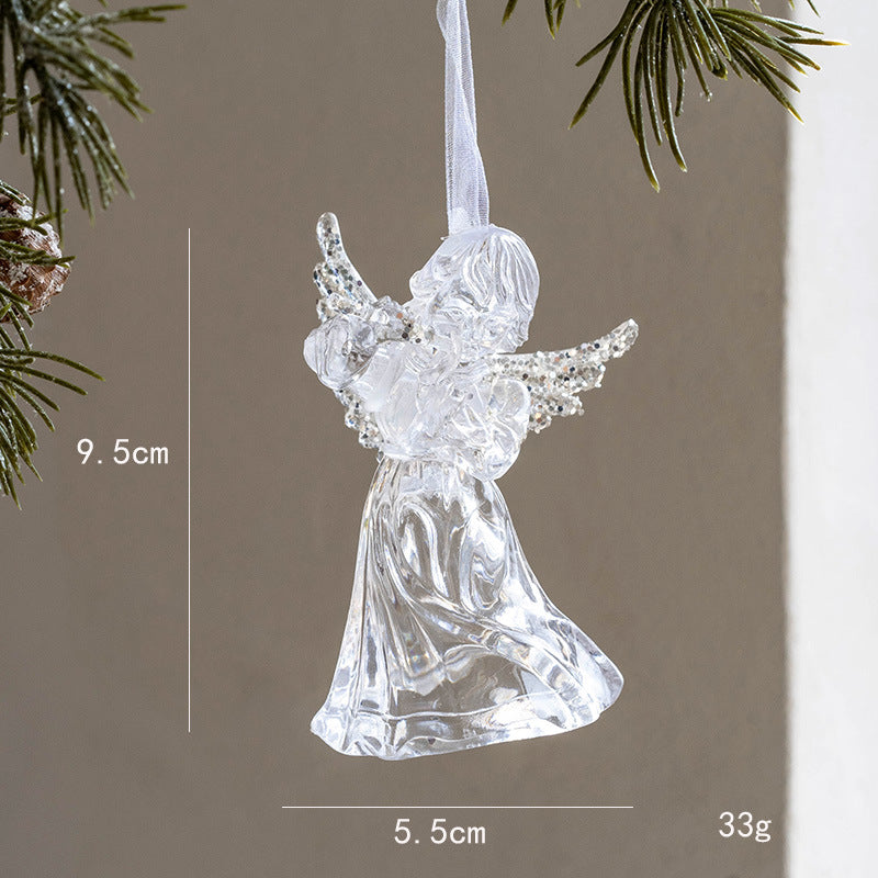 Crystal Elegance Christmas Ornaments – Set of 9