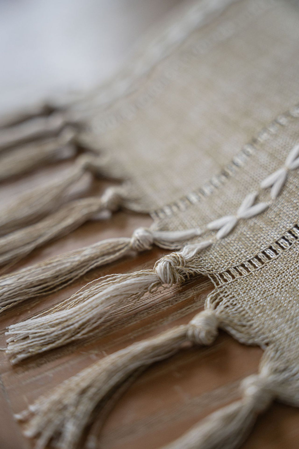 The Woven Path | Tassel Table Runner