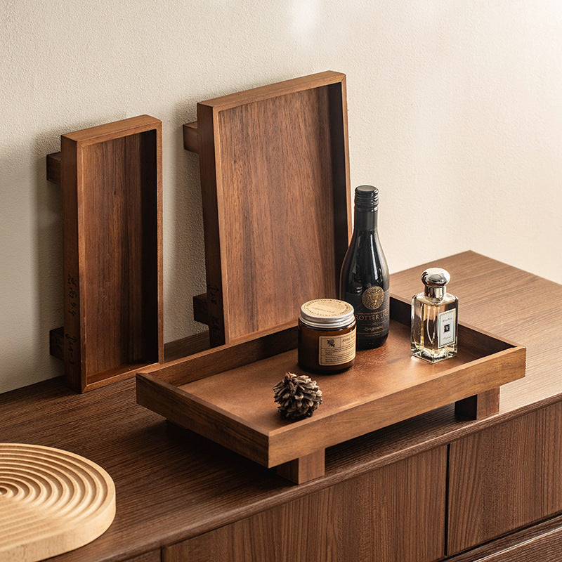 Solid Walnut Elevated Display Tray Berriscent