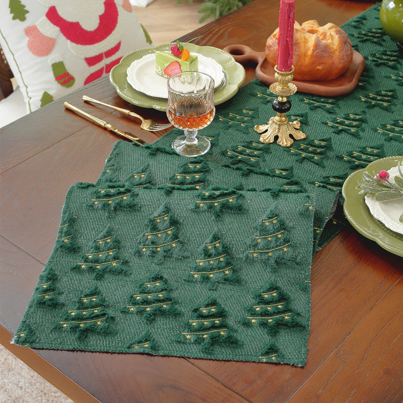 Evergreen Star Christmas Table Runner Berriscent