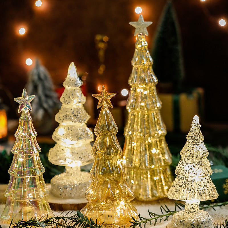 Christmas Glass Tree LED Collection – 12 Styles