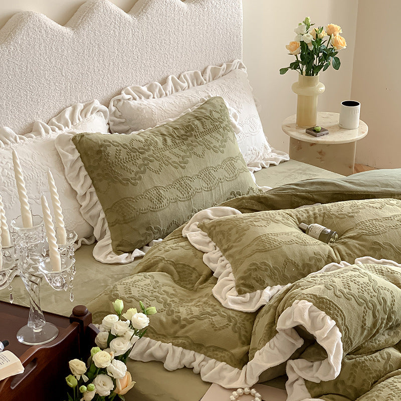 Sage Château Bedding Set (4-Piece) Berriscent