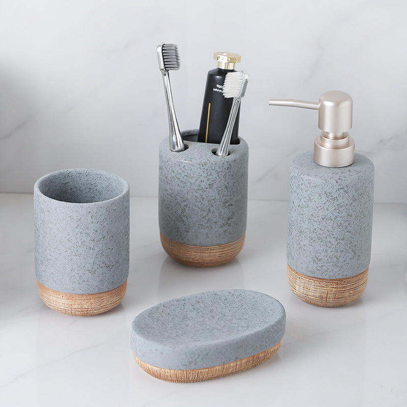Urban Calm Ceramic Bathroom Set Berriscent