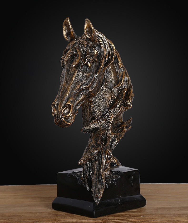 Ethereal Stallion Bust – Decorative Sculpture