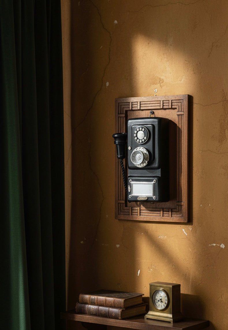 The "Industrial Operator" Tall Retro Wall Telephone Ornament Berriscent