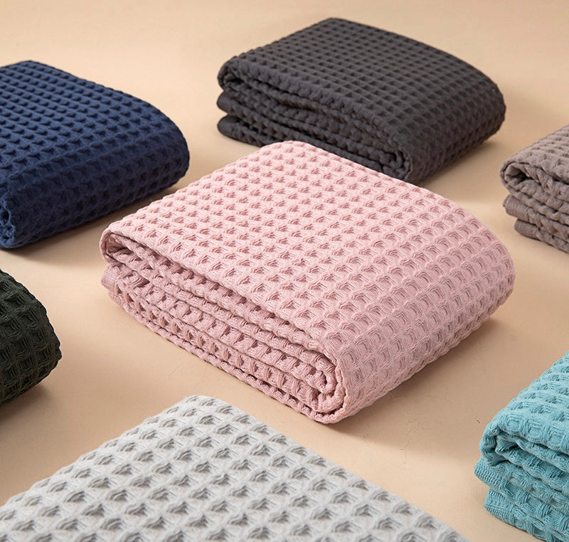 Waffle Weave Cotton Bath Towel Berriscent