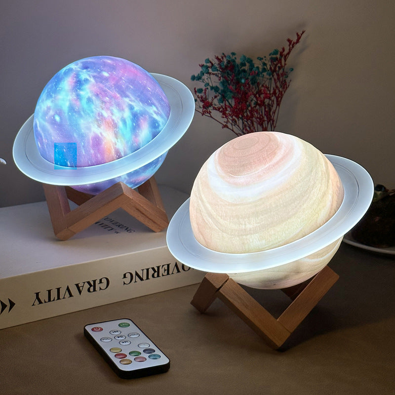 3D Saturn & Star Sky Galaxy Lamp Berriscent