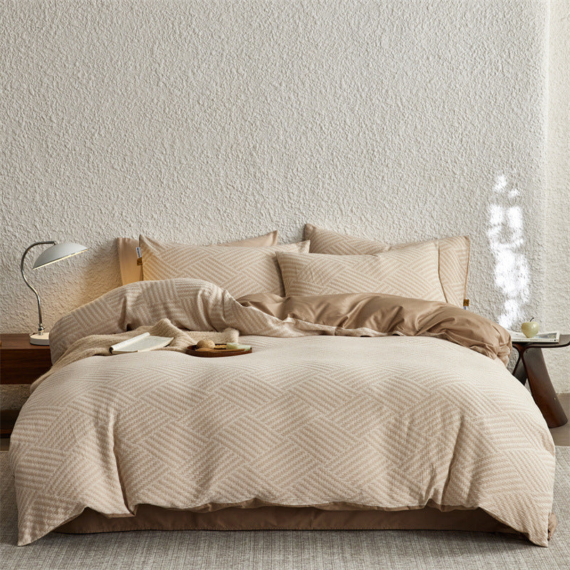 The Parquet Weave | 40s Double-Jacquard Cotton Bed Linen