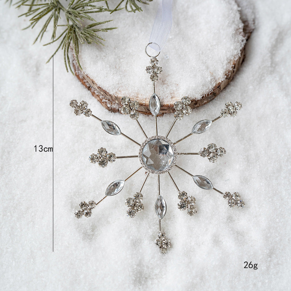 Crystal Snowflake Christmas Ornaments
