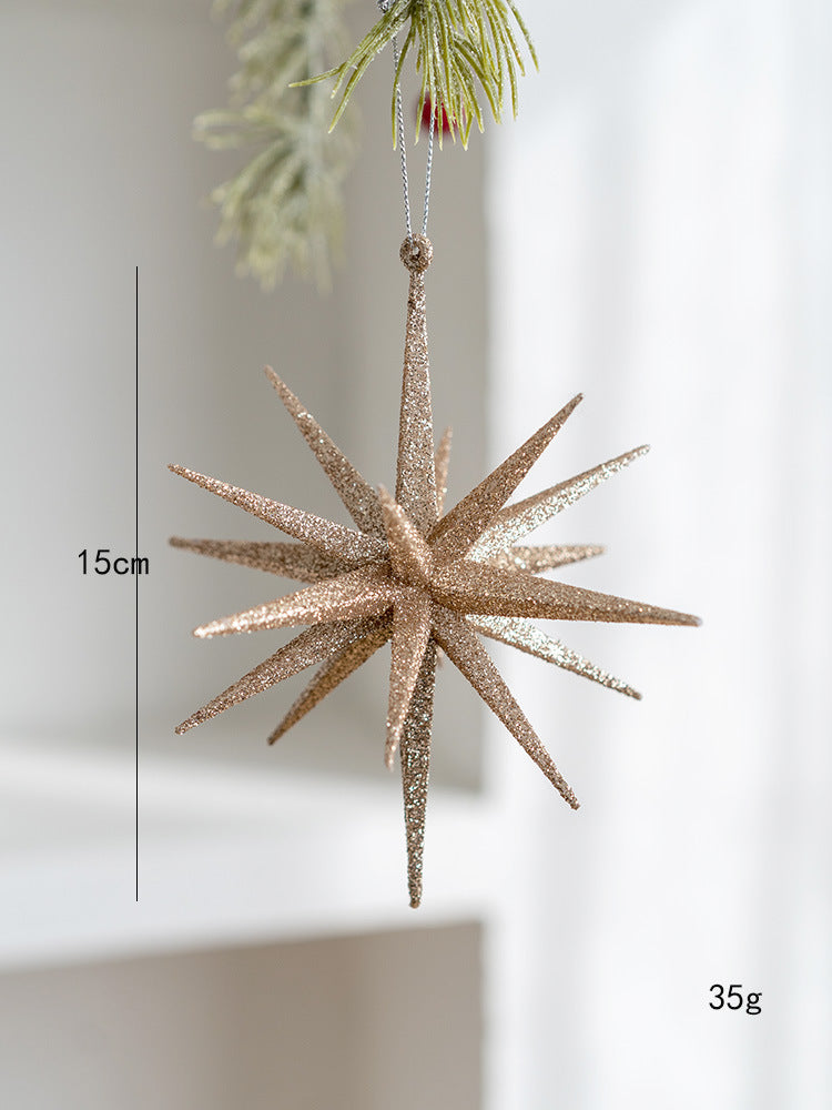 Starlight Symphony – Set of 5 Starburst Christmas Ornaments Berriscent