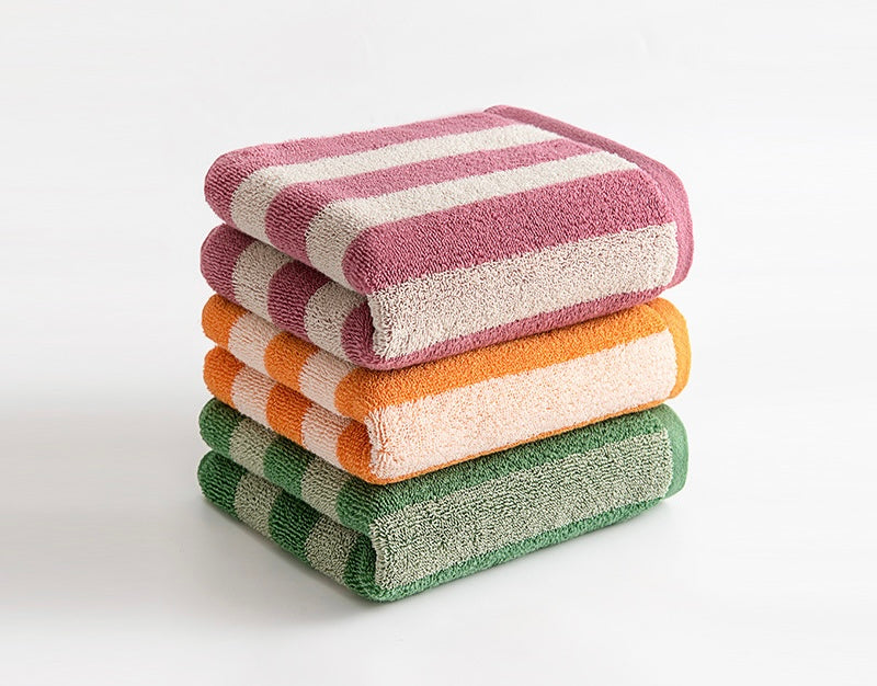 Classic Stripe Pure Cotton Hand Towel – Effortless Style and Everyday Comfort Berriscent