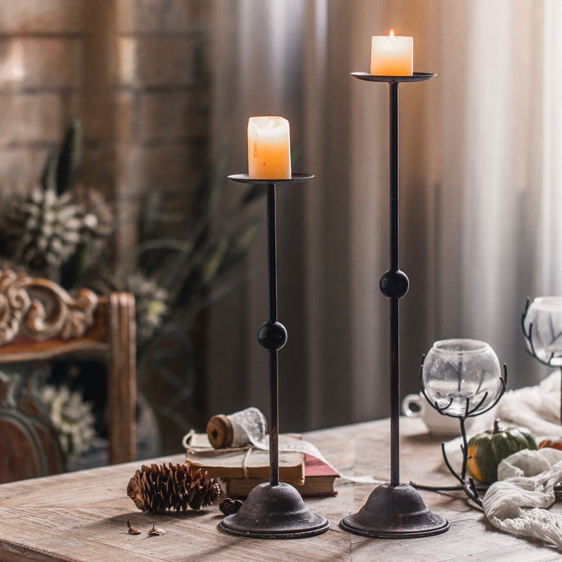 Antique Iron Candle Holder Berriscent