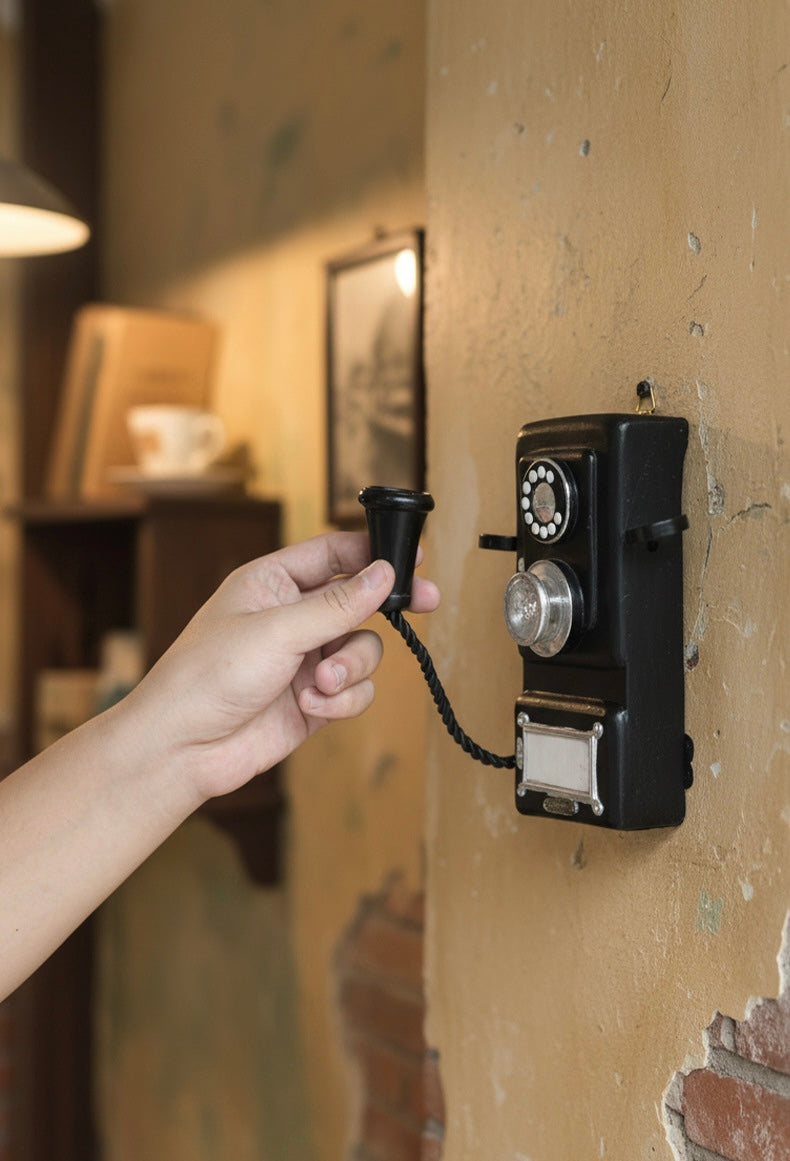 The "Industrial Operator" Tall Retro Wall Telephone Ornament Berriscent