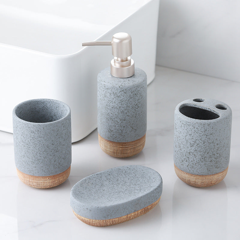 Urban Calm Ceramic Bathroom Set Berriscent