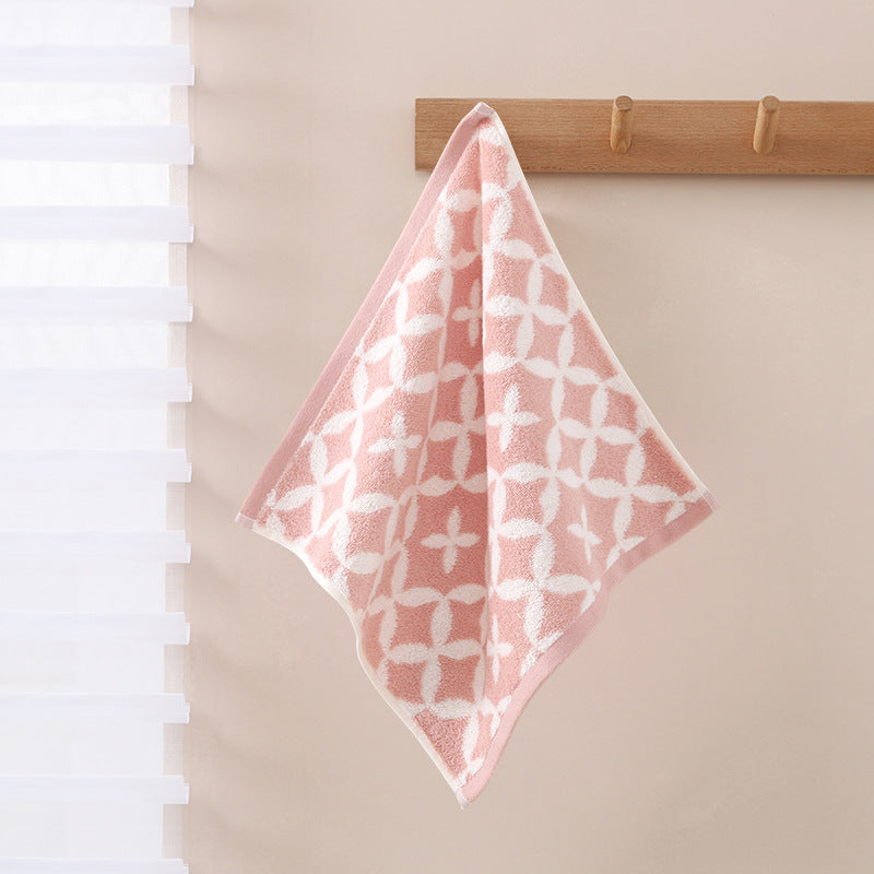 Geometric Cotton Face Towel Berriscent