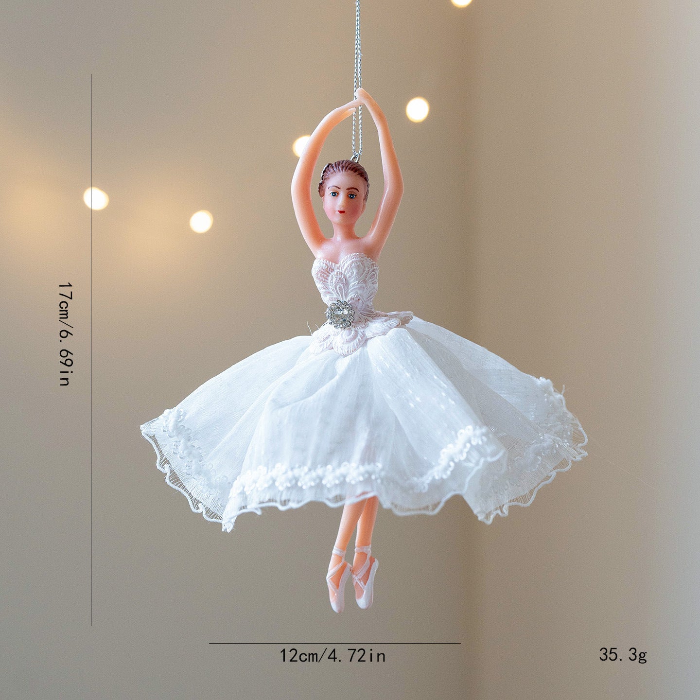 Elegant Ballerina Hanging Ornament