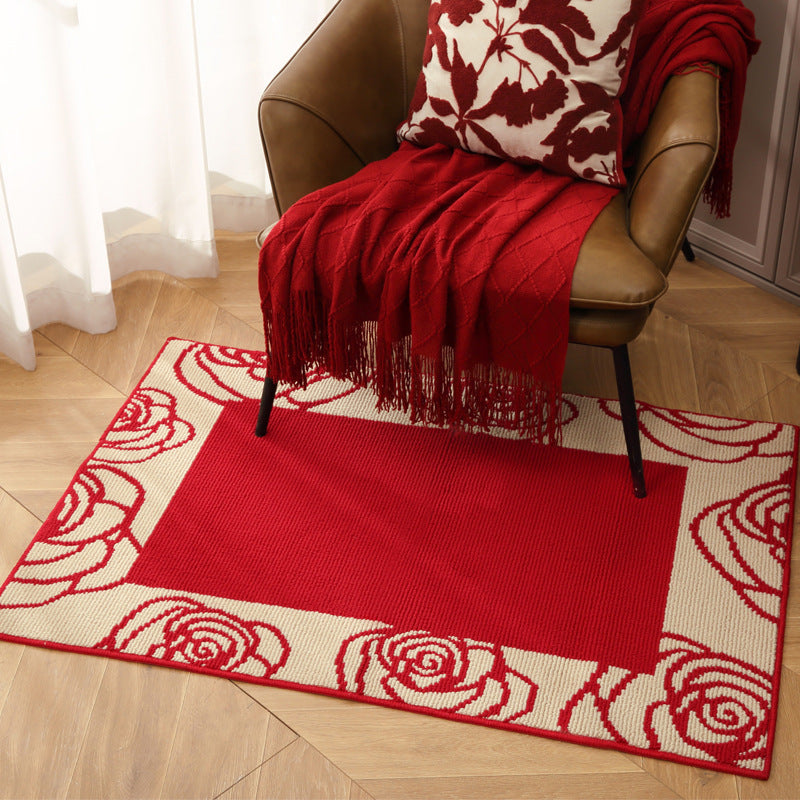 Rosette Geometry Woven Area Rug Collection Berriscent
