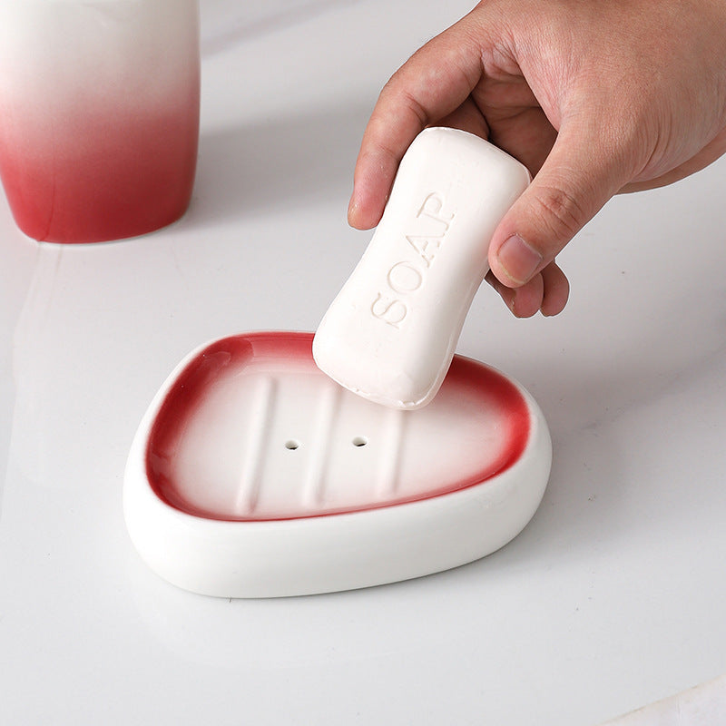 Crimson Fade Ceramic Bathroom Collection Berriscent