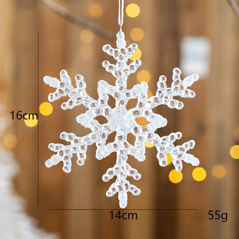 Deluxe Snowflake Christmas Ornaments Set – 10 Pieces Assorted Sizes & Designs Berriscent