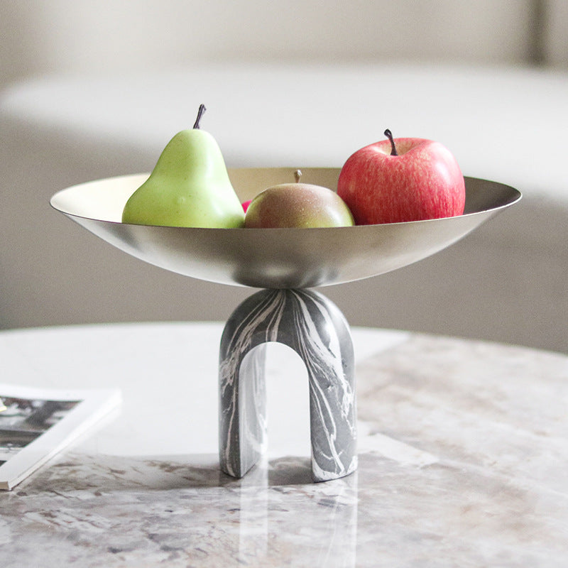 Marble Arc Base Decorative Bowl Berriscent