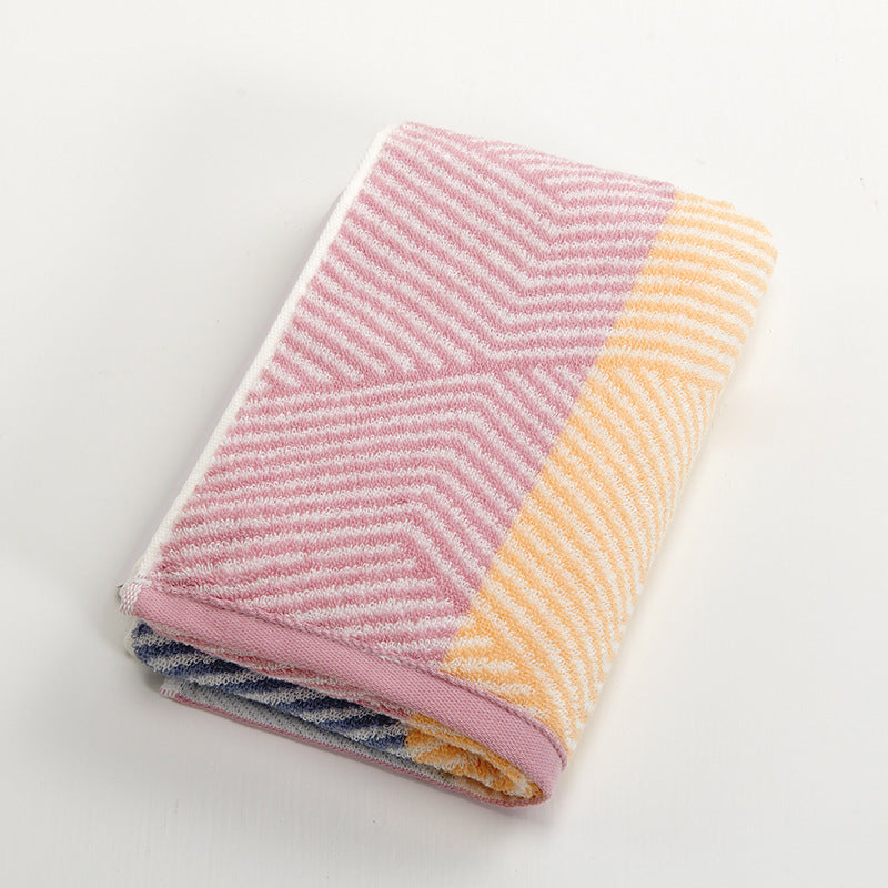 Geometric Weave Pure Cotton Hand Towel – Modern Texture, Everyday Luxury Berriscent