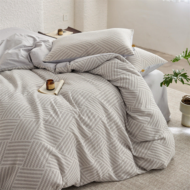 The Parquet Weave | 40s Double-Jacquard Cotton Bed Linen
